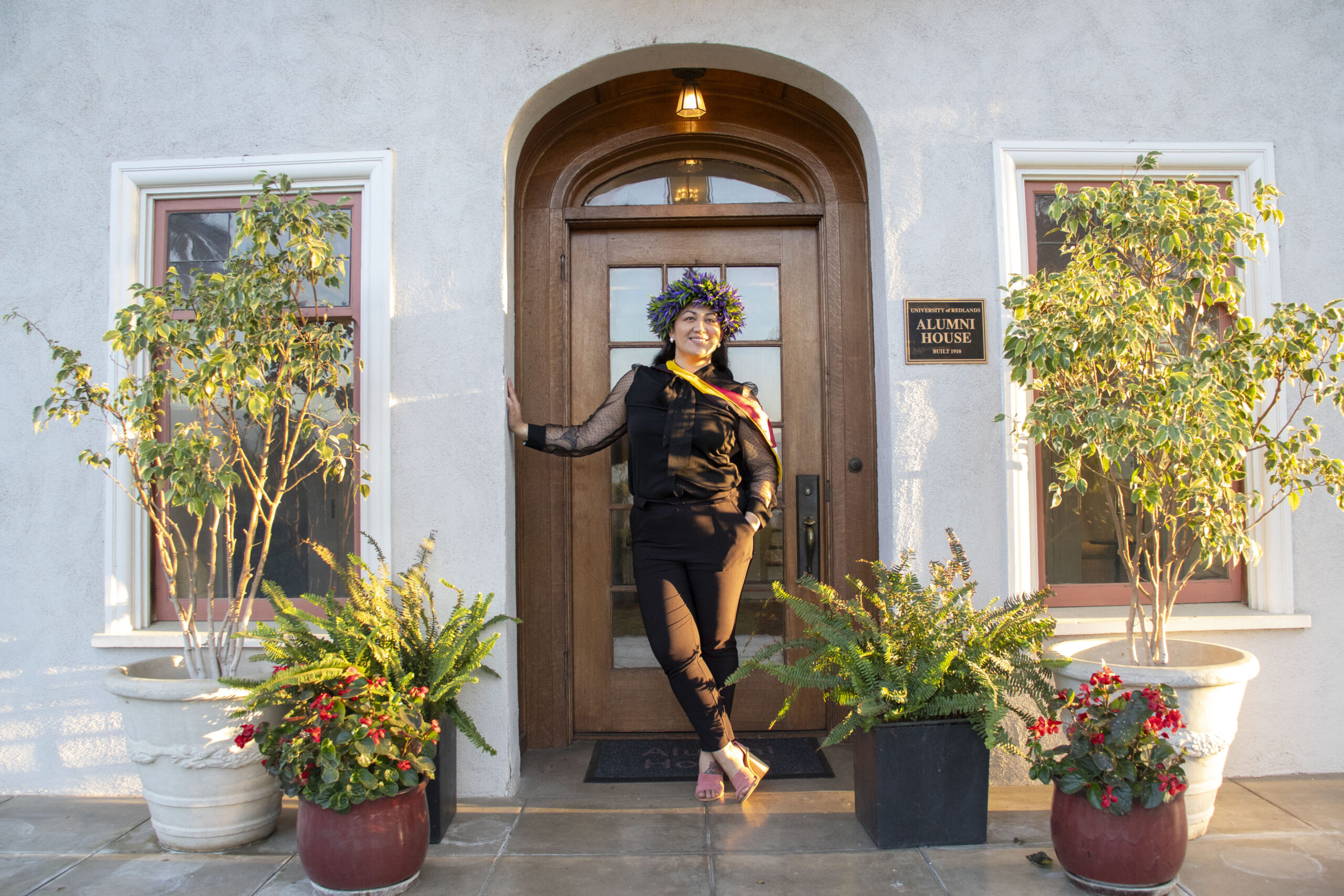 Elaine graduation at Alumni House