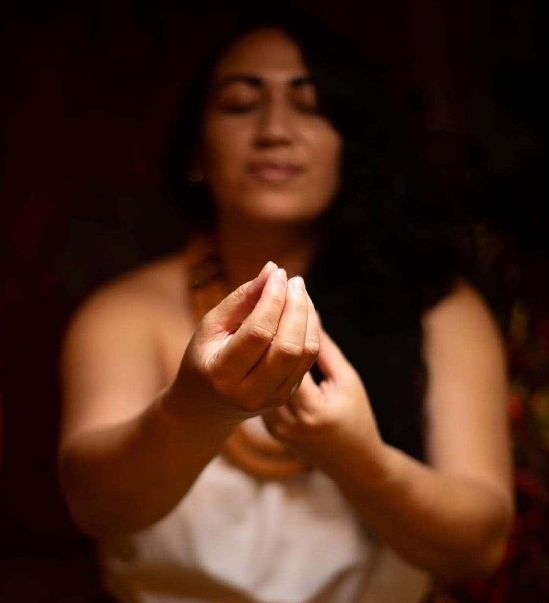 Sacred hands portrait